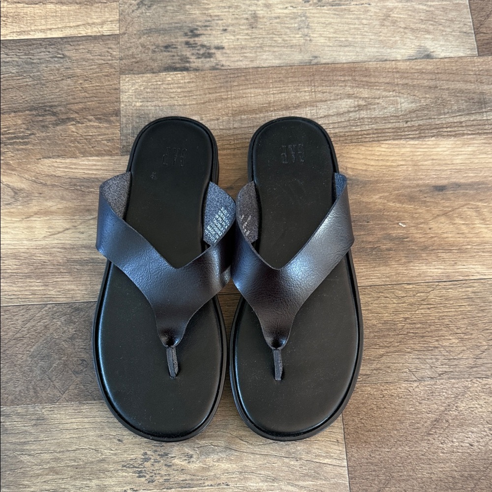 GAP Dark Brown Leather Sandals